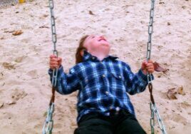 kid, happy, balanzó, play, playing